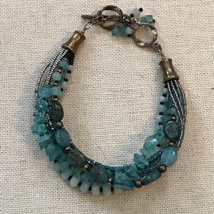 Silpada Mixed Metal Aqua Bracelet